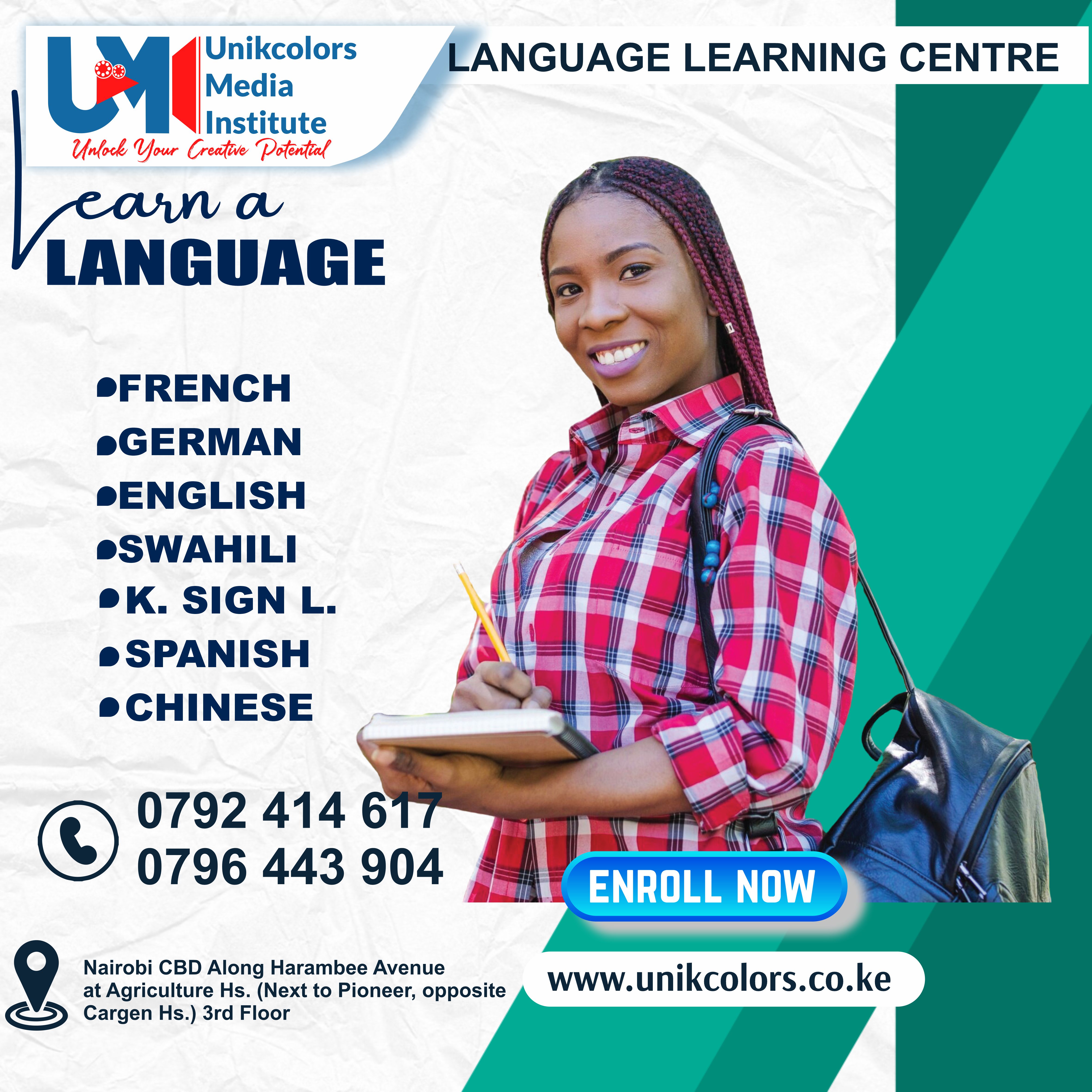 LANGUAGE TRAINING CENTRE - GERMAN | ENGLISH | FRENCH | CHINESE | SPANISH | SWAHILI | KENYA SIGN LANG